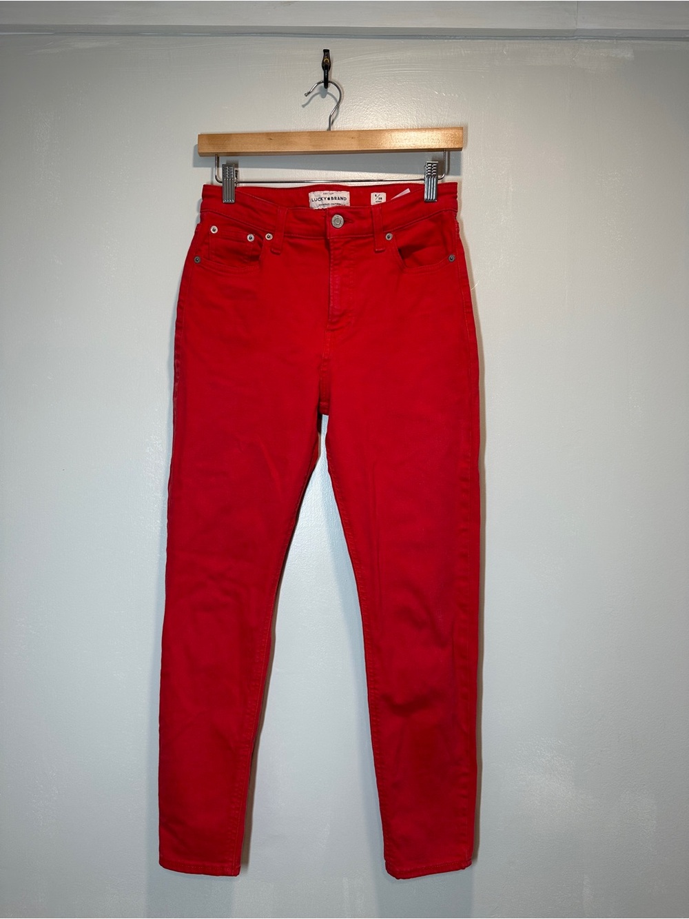 Lucky Brand Red High-Rise Skinny Jeans - Women